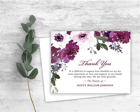 We Offer A Digital Printable Template Funeral Card Or Printed Cards