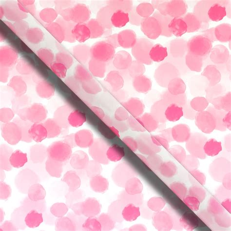 Wilko Pink Dotty Wrapping Paper Roll 2m Wilko