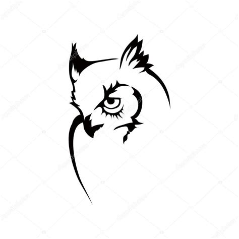 Owl Logo Vector Ilustración En 2022 Dibujos De Tatuaje De Búho