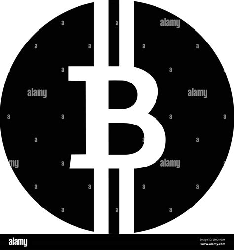 Bitcoin Round Flat Logo Symbol Vector Illustration Stock Vector Image