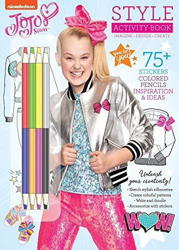 Jojo Siwa Style Activity Book 75 Stickers Colored Pencils Inspiration And Ideas By