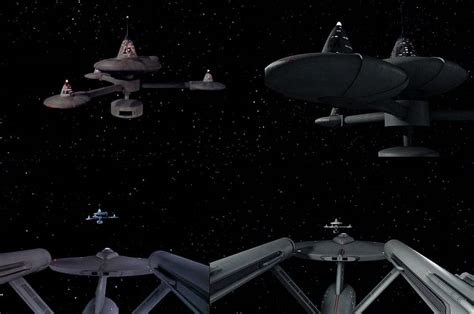 Space Station K 7 And Starship Enterprise Tos Star Trek Space