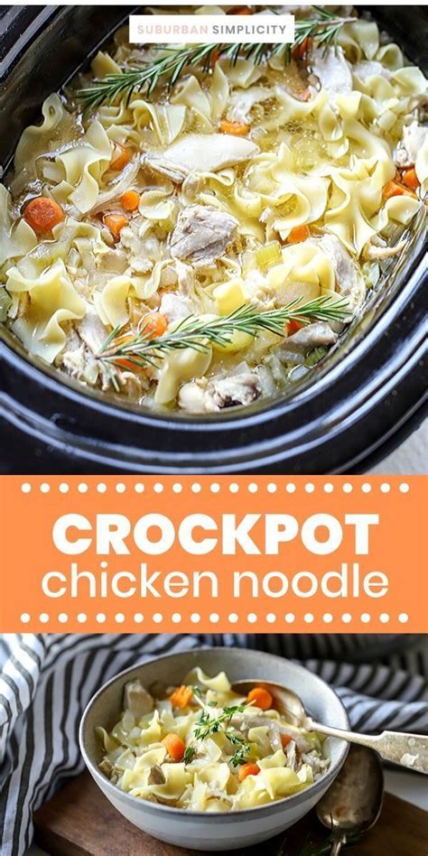 Crock Pot Chicken Noodle Soup Recipe Chicken Noodle Soup Crock Pot