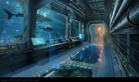 Underwater Lab Alessandro Chirico Underwater City Underwater Futuristic City