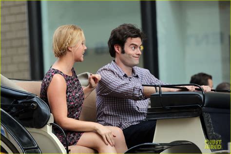 Bill Hader And Amy Schumer Kissing In Central Park For Trainwreck Photo 3145180 Photos