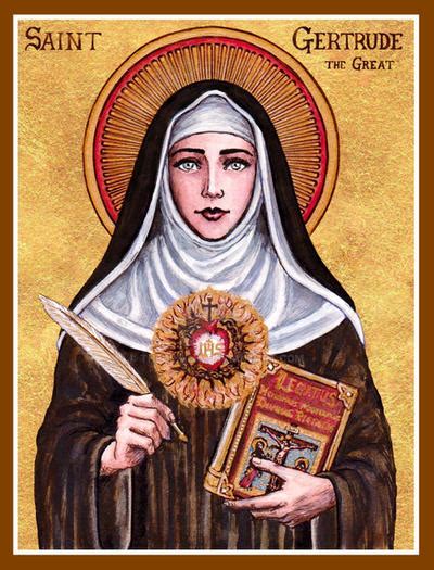 St Gertrude The Great Icon By Theophilia On Deviantart