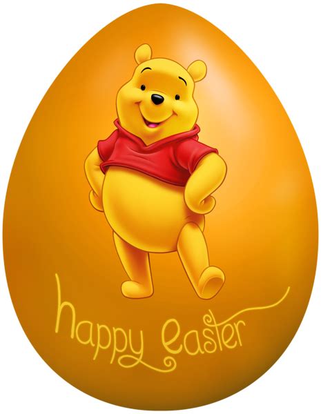 Kids Easter Egg Winnie the Pooh PNG Clip Art Image | Easter cartoons, Disney easter, Easter kids