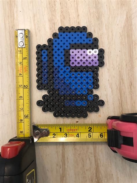 Among Us Crewmate Standees Keychains Magnets Pixel Art Etsy