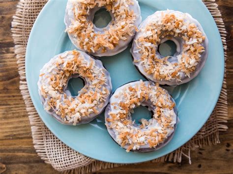 Put water and the chocolate — broken into pieces like this — into a saucepan. Chocolate Coconut Macaroon Donuts | Recipe | Chocolate ...