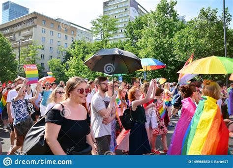 Warsaw`s Equality Paradethe Largest Gay Pride Parade In Central And Eastern Europe Brought