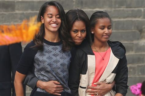 Michelle Obama Says Daughters Are Among College Students Learning At