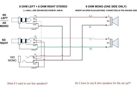 Label is set at the common 4/16 ohm mono and 8 ohm stereo. Mono To Stereo Cable Wiring Diagram - Wiring Diagram