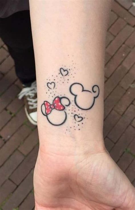 Mickey And Minnie Mouse Couple Tattoo Positive Quotes