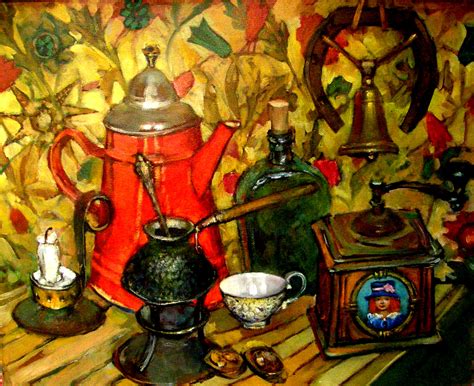 The various, a children's fantasy novel by steve augarde. Still life with red coffee pot Painting by Paintings By ...