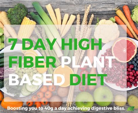 High Fiber Plant Based Diet Meal Plan Map Nutritionists