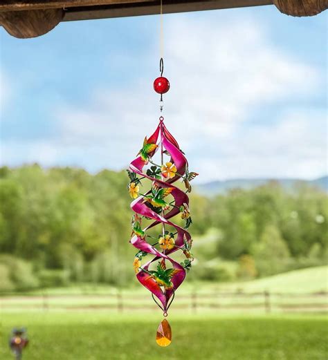 Hang This Dazzling Hummingbird Helix Spinner From A Deck Or Porch And