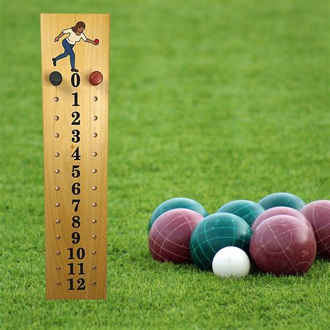 Bocce Scoreboard Female Player Engraved Image Numbered Etsy Bocce
