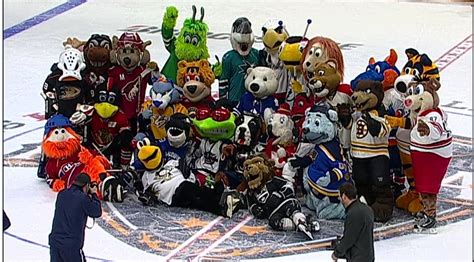 Post Game Photo Of The Mascot Challenge Rhockey