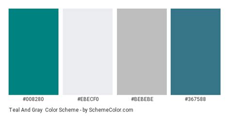 Teal And Gray Color Scheme Gray