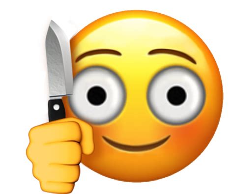 Emoji Customemoji Knife Psycho Freetoedit Smile Emoji With Knife