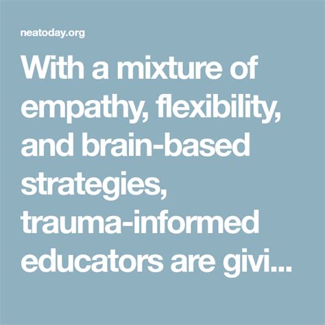With A Mixture Of Empathy Flexibility And Brain Based Strategies