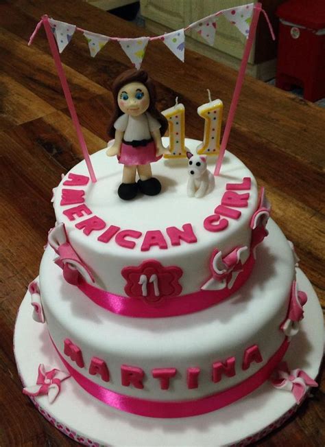 american girl doll cake and cookies decorated cake by cakesdecor