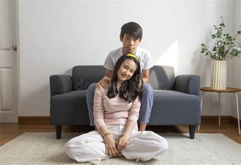 asian brother and sister hugging with care and love stock image image of lovely pleasure