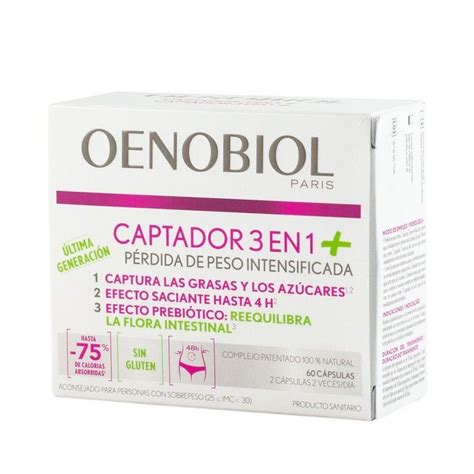Oenobiol Captador 3 En 1 Pérdida De Peso Intensificada 60 Cápsulas