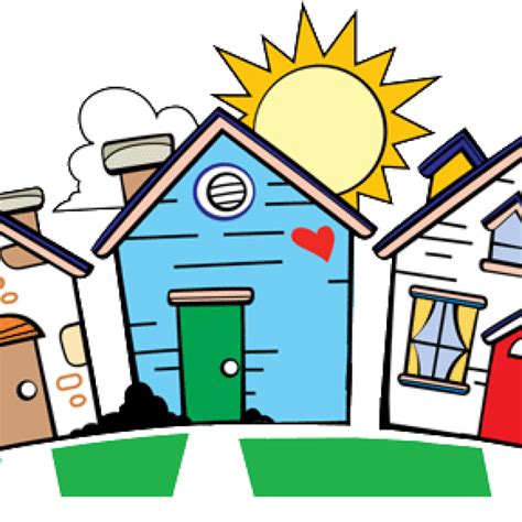 Cartoon Neighborhood Clip Art