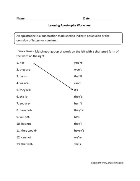 15 Best Images of Free Contraction Worksheets 3rd Grade - Prefix Suffix ...