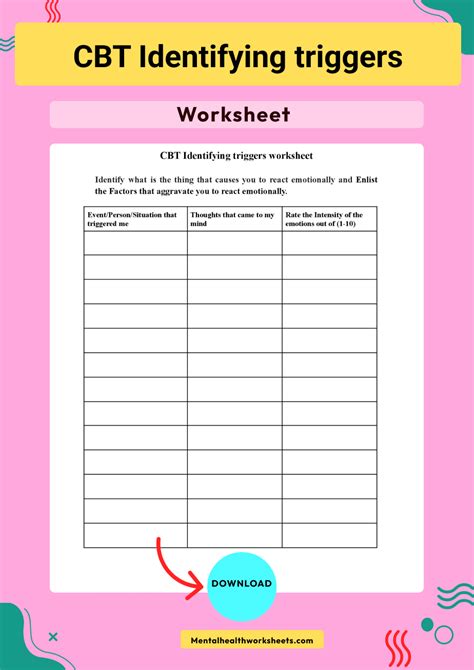 Of The Best Cbt Reframing Worksheet The Bike Year