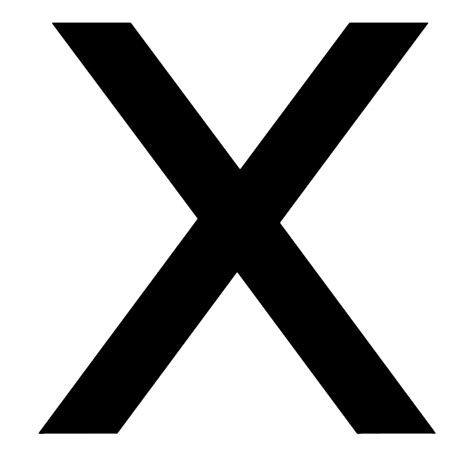 Black X Letter Png Image Png All