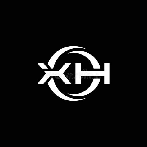 Xh Logo Monogram Design Template Stock Vector Illustration Of Font