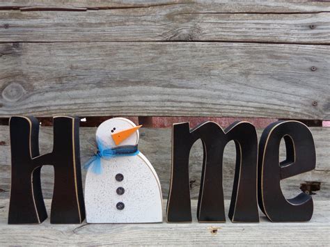 Seasonal Decor Home Letters With Interchangeable O Classic