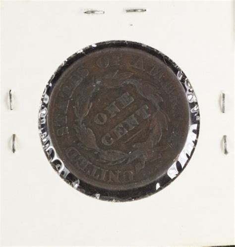 1824 Coronet Cent Excelsior Auction Company