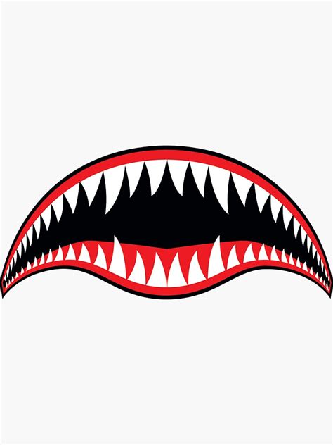 Ww2 Flying Tigers Shark Teeth Nose Art Sticker For Sale By Fixer00