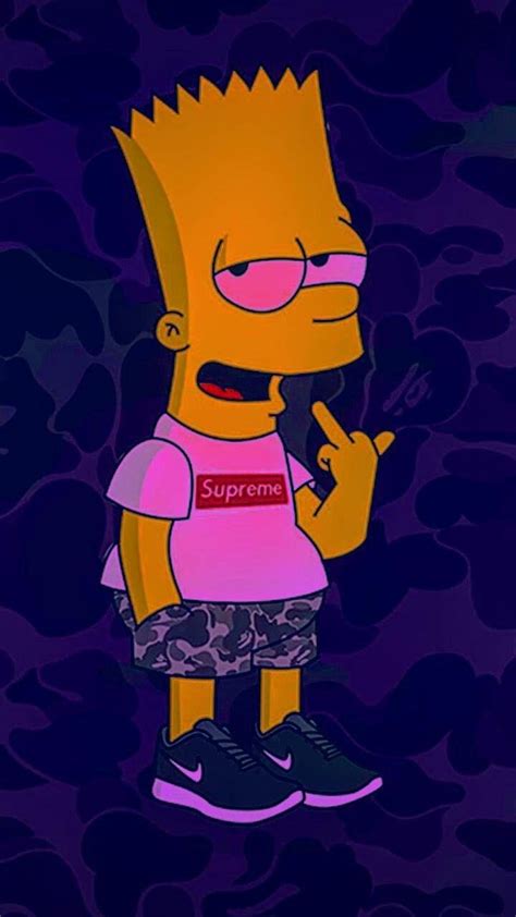 Aesthetic Bart Simpson Wallpaper Download Mobcup