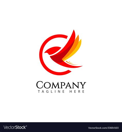 Bird Company Logo Template Design Royalty Free Vector Image