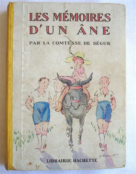 comtesse de ségur les mémoires d un âne hachette illustration de livre pour enfants