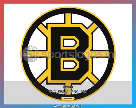 Boston Bruins Hockey Sports Vector Svg Logo In 5 Formats Spln000445