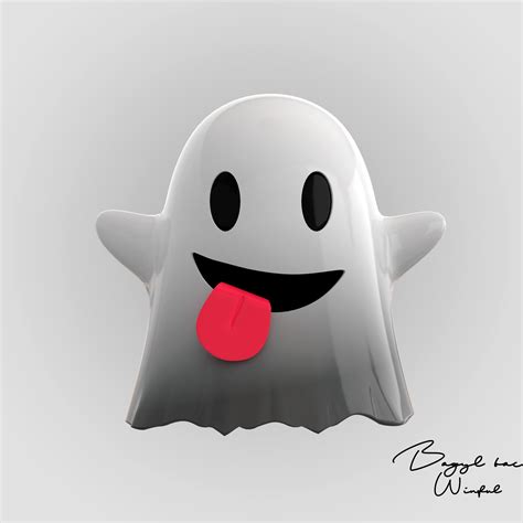 3d Asset Emoji Ghost Cgtrader