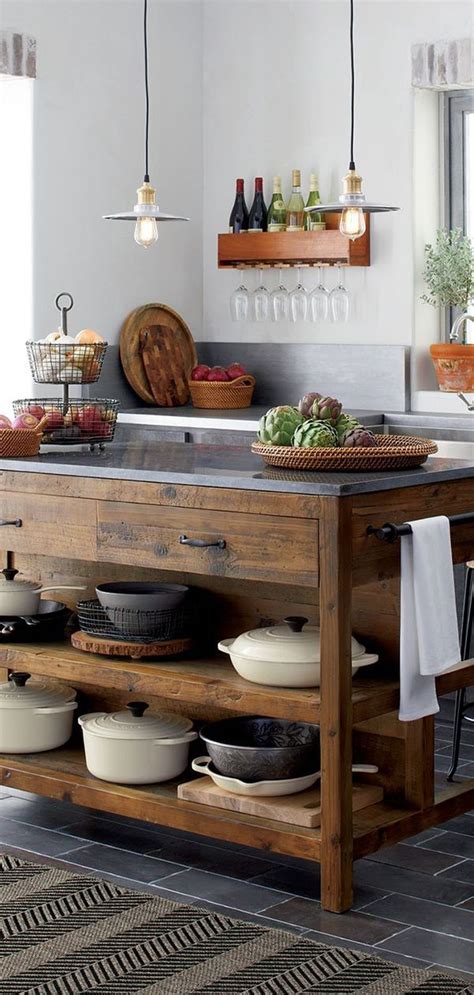 48 Astonishing Rustic Kitchen Island Design And Decoration Ideas In