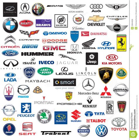 World Brand Of Cars Logotypes Editorial Stock Image Illustration Of