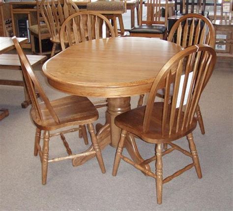 Find great deals on ebay for kitchen chairs and table. 20 Collection of Round Oak Dining Tables and Chairs ...