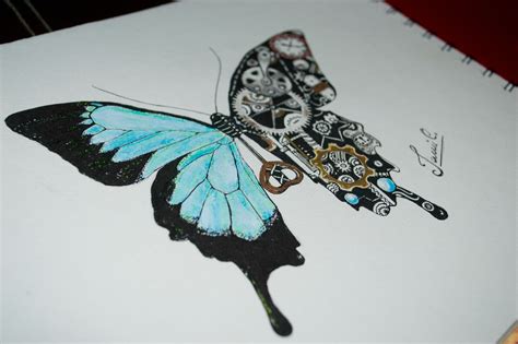 Mariposa Mecánica Steampunk Drawing Butterfly Steampunk Tattoo
