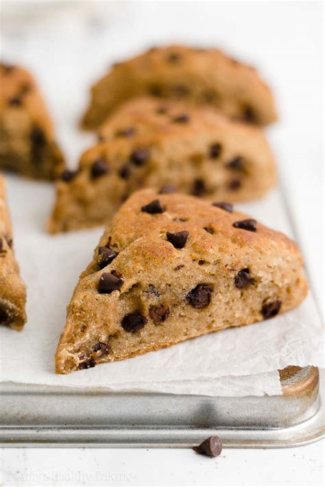 Healthy Chai Spice Chocolate Chip Scones Amys Healthy Baking