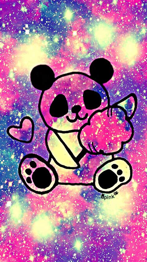 Cute Kawaii Panda Interesting Art Panda Glitter Sparkle