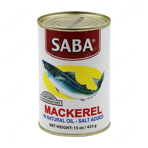It's is almost sashimi, but you can enjoy different taste. Saba Mackerel In Natural Oil Salt Added 425 g - Buy Online