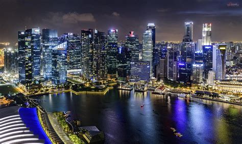 Singapore Panoramic Cityscape Wallpapers Wallpaper Cave