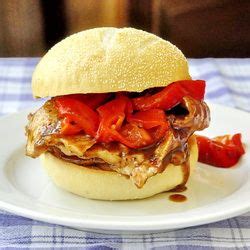This ended up making about 6 large stuffed sandwiches. Orange Hoisin Pork Sandwiches - rescue leftover grilled ...